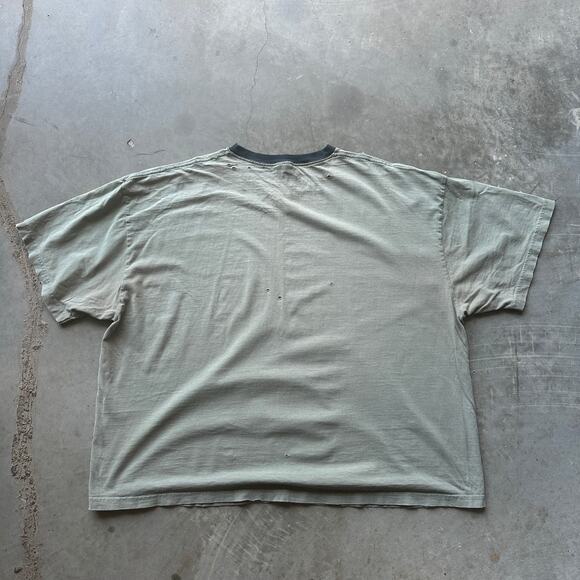 VTG No Boundaries Viking It's Over Graphic Tee Beige Distressed T-Shirt No Size - Picture 9 of 10